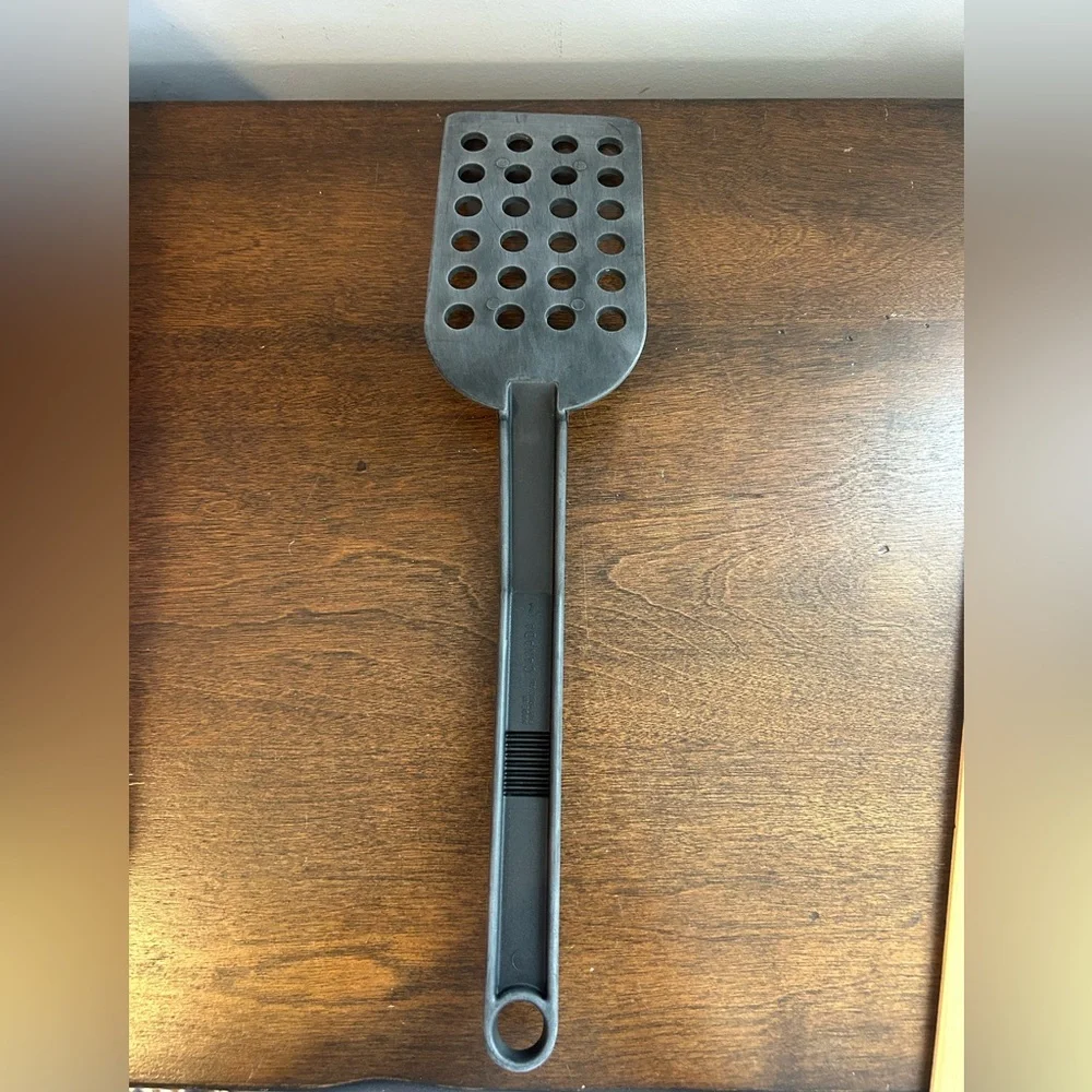 T-Fal Spatula with Holes, Black Nylon, 13 Inches Long- Made in Canada Read Info